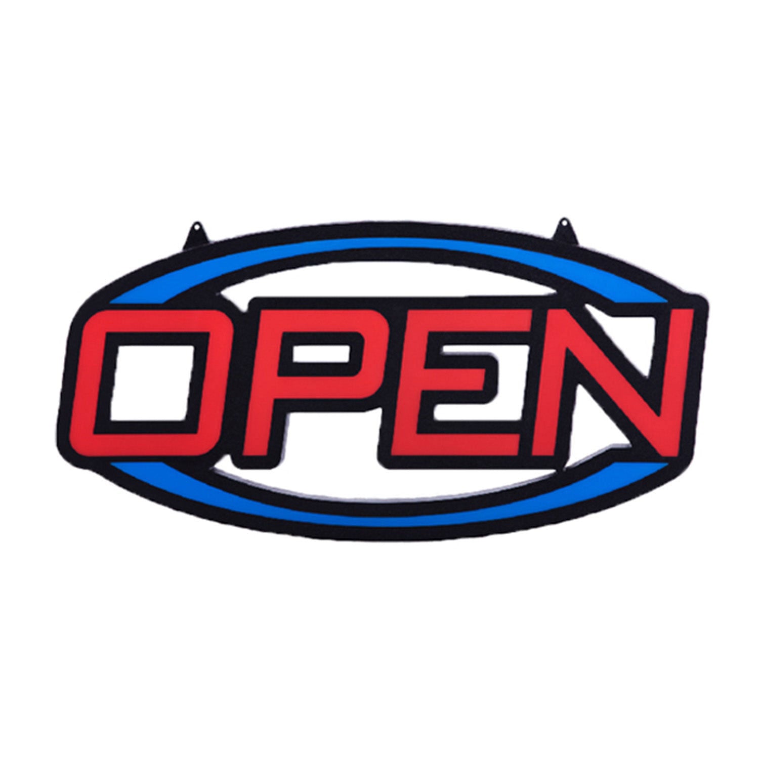 Illuminated 31x16 Blue & Red LED Open Sign Online
