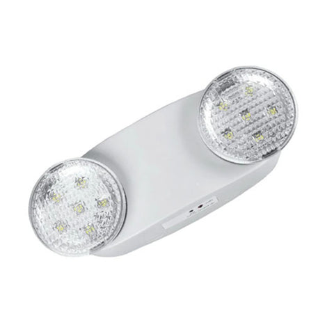 LED Emergency Light - Dual Round Heads - 90+ Minutes Backup - UL Listed