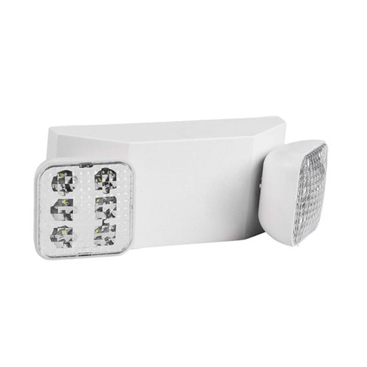 LED Emergency Light - Dual Square Heads - 90+ Minutes Backup - UL Listed