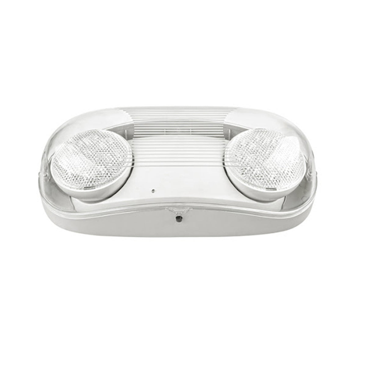 LED Outdoor Emergency Light - Dual Round Heads - 90+ Minutes Backup - IP65 Rated