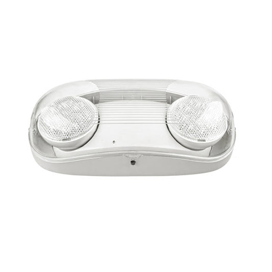 LED Outdoor Emergency Light - Dual Round Heads - 90+ Minutes Backup - IP65 Rated